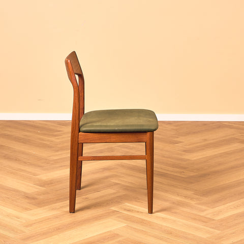 Danish dining chairs in teak by Henning Kjaernulf for Vejle Stolfabrik
