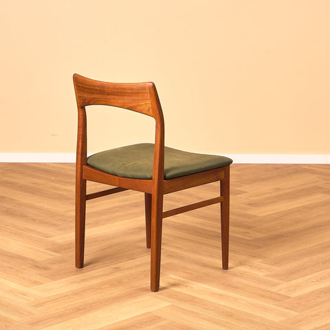 Danish dining chairs in teak by Henning Kjaernulf for Vejle Stolfabrik