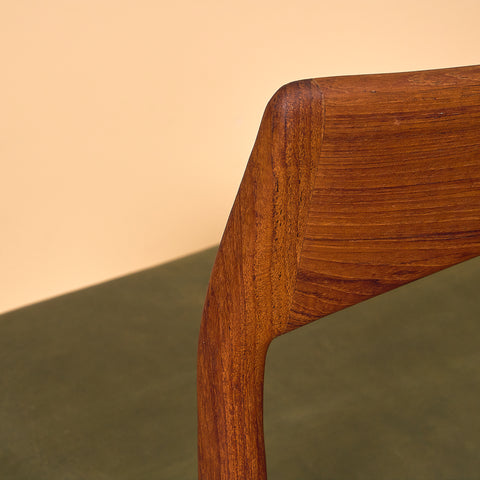Danish dining chairs in teak by Henning Kjaernulf for Vejle Stolfabrik