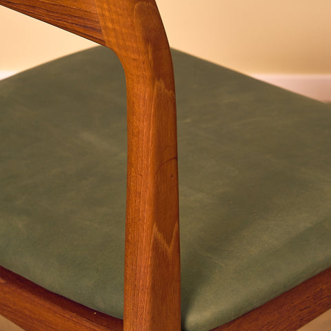 Danish dining chairs in teak by Henning Kjaernulf for Vejle Stolfabrik