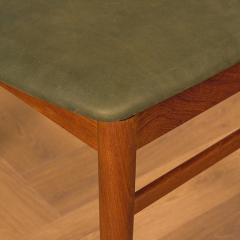 Danish dining chairs in teak by Henning Kjaernulf for Vejle Stolfabrik
