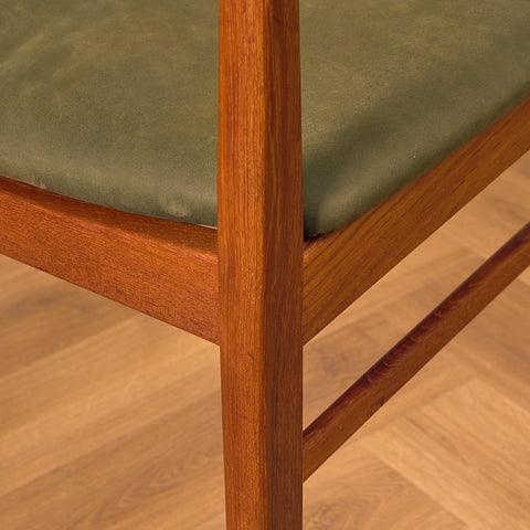 Danish dining chairs in teak by Henning Kjaernulf for Vejle Stolfabrik