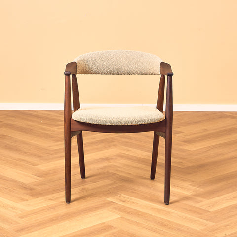 Danish dining armchairs in walnut 'model 213' by Thomas Harlev for Farstrup