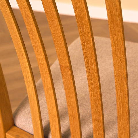 Swedish dining chairs in oak, model 'Vindö' by Svante Skogh for Balders Snickeri, Vaggeryd