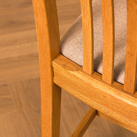 Swedish dining chairs in oak, model 'Vindö' by Svante Skogh for Balders Snickeri, Vaggeryd