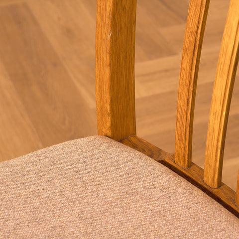 Swedish dining chairs in oak, model 'Vindö' by Svante Skogh for Balders Snickeri, Vaggeryd