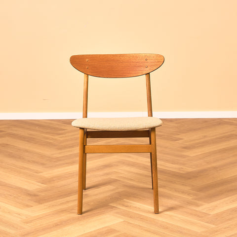 Dining chairs in teak & beech by Farstrup, model 210