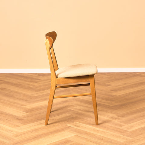 Dining chairs in teak & beech by Farstrup, model 210