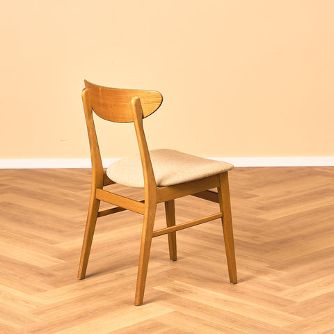 Dining chairs in teak & beech by Farstrup, model 210