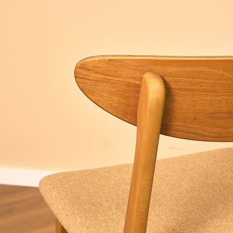 Dining chairs in teak & beech by Farstrup, model 210