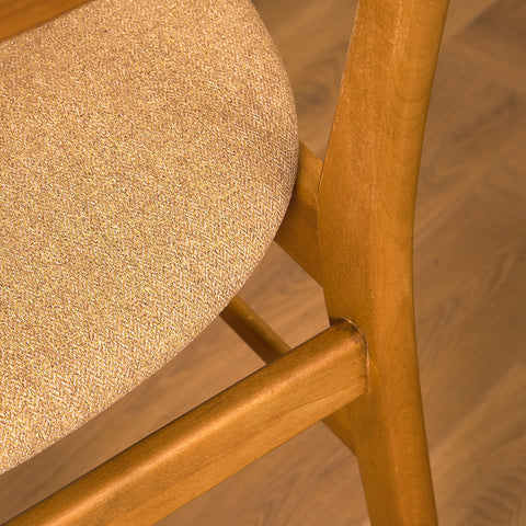 Dining chairs in teak & beech by Farstrup, model 210