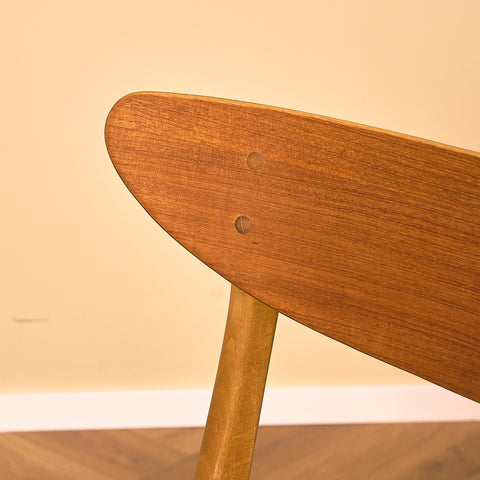 Dining chairs in teak & beech by Farstrup, model 210