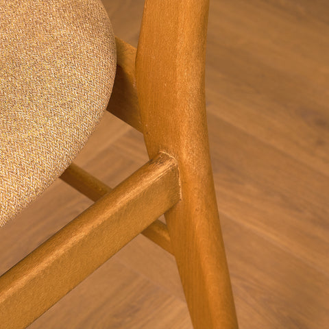 Dining chairs in teak & beech by Farstrup, model 210
