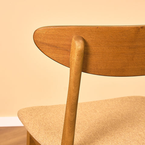 Dining chairs in teak & beech by Farstrup, model 210