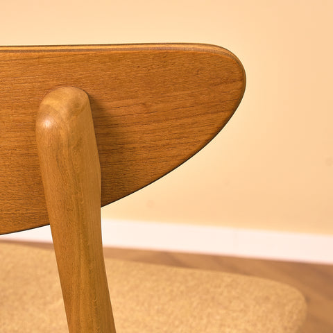 Dining chairs in teak & beech by Farstrup, model 210