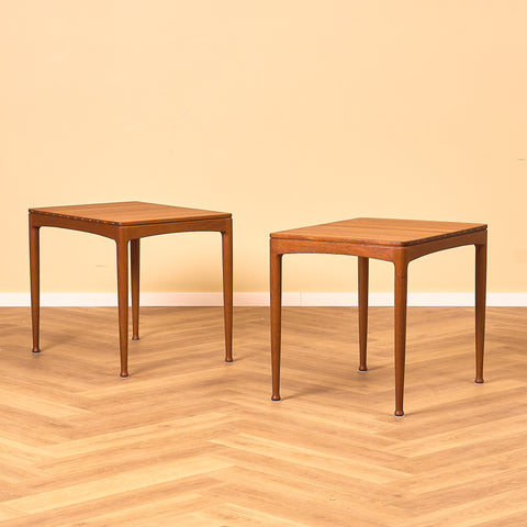 Swedish side tables in teak, model 'Micado' by Sven Engström and Gunnar Myrstrand for Bra Bohag, Tingström