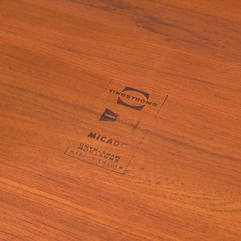 Swedish side tables in teak, model 'Micado' by Sven Engström and Gunnar Myrstrand for Bra Bohag, Tingström