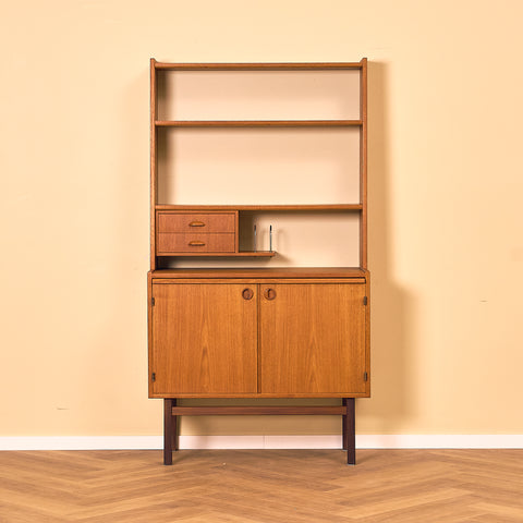 Swedish bookshelf in teak by AB Hovmantorps Möbelfabrik