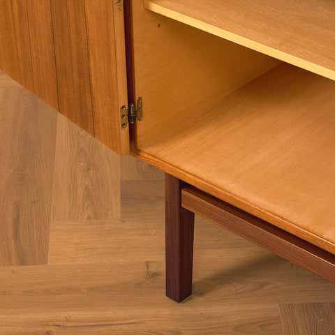 Swedish bookshelf in teak by AB Hovmantorps Möbelfabrik