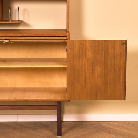 Swedish bookshelf in teak by AB Hovmantorps Möbelfabrik