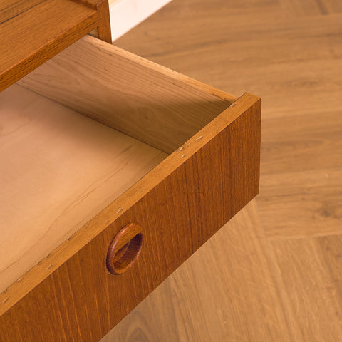 Swedish side table / TV-bench in teak by AB Hovmantorps Möbelfabrik