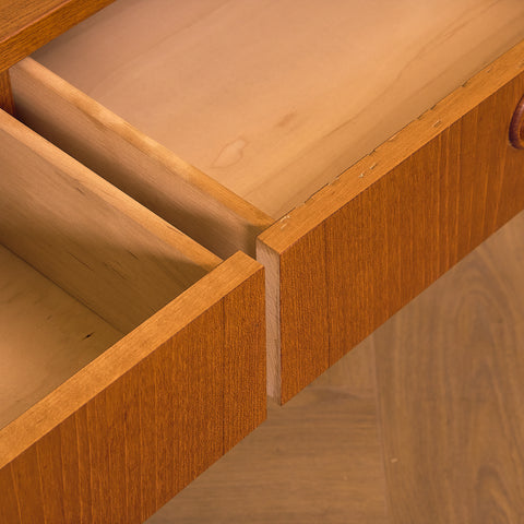 Swedish side table / TV-bench in teak by AB Hovmantorps Möbelfabrik