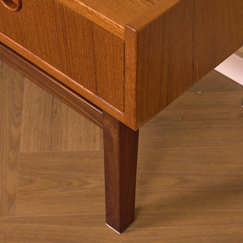 Swedish side table / TV-bench in teak by AB Hovmantorps Möbelfabrik