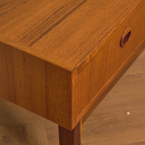 Swedish side table / TV-bench in teak by AB Hovmantorps Möbelfabrik