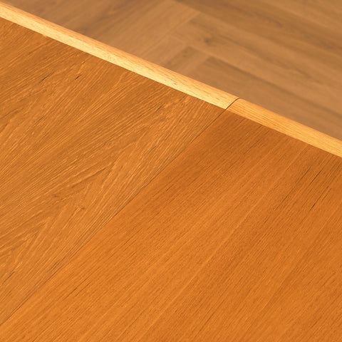 Swedish extandable coffee table in teak & beech by AB Örnen Möbelfabriken
