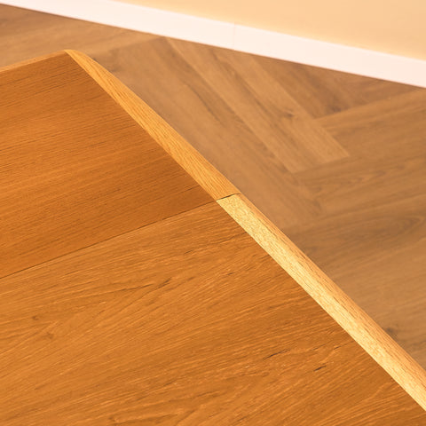 Swedish extandable coffee table in teak & beech by AB Örnen Möbelfabriken