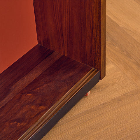 Danish corner bar cabinet in Santos rosewood by Erik Buck and Johannes Andersen for Dyrlund