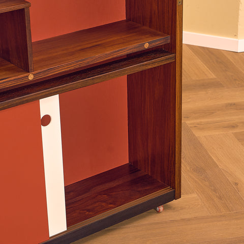 Danish corner bar cabinet in Santos rosewood by Erik Buck and Johannes Andersen for Dyrlund