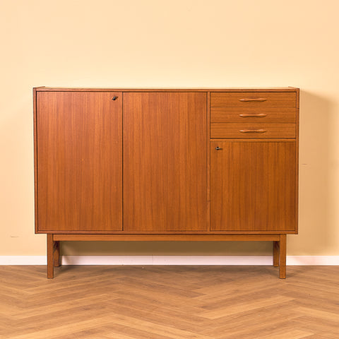 Swedish highboard in teak
