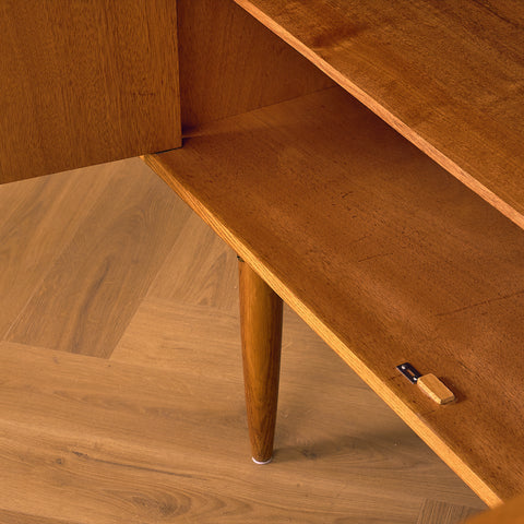Swedish sideboard in teak and oak