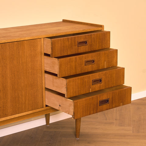 Swedish sideboard in teak and oak