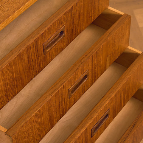 Swedish sideboard in teak and oak