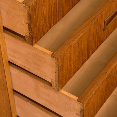 Swedish sideboard in teak and oak