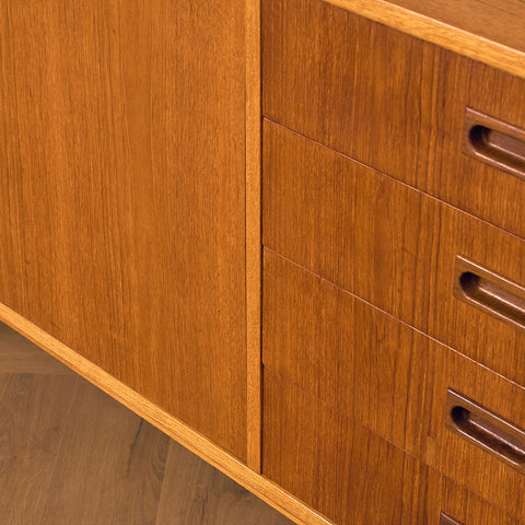 Swedish sideboard in teak and oak