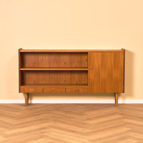 Swedish bookshelf in teak