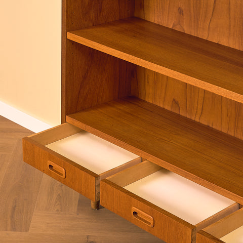 Swedish bookshelf in teak