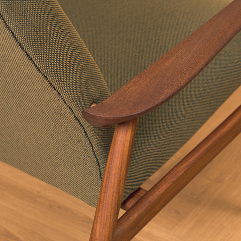 Danish armchair in solid teak
