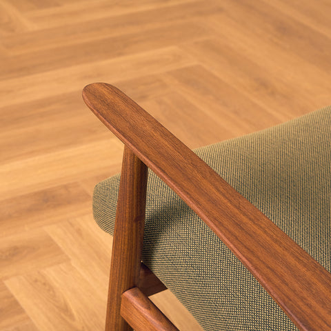 Danish armchair in solid teak