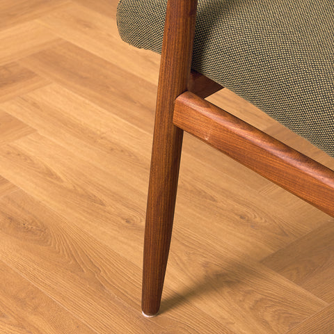 Danish armchair in solid teak
