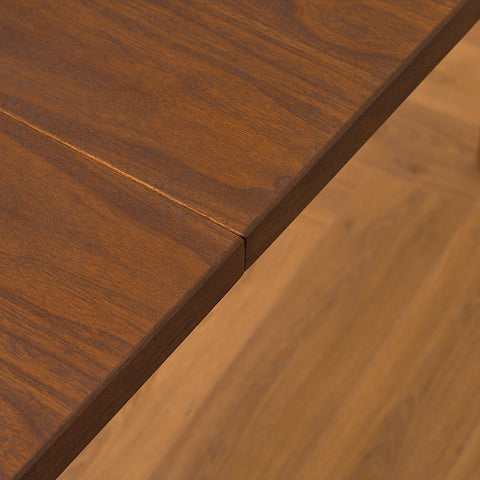 Swedish round dining table in teak/walnut