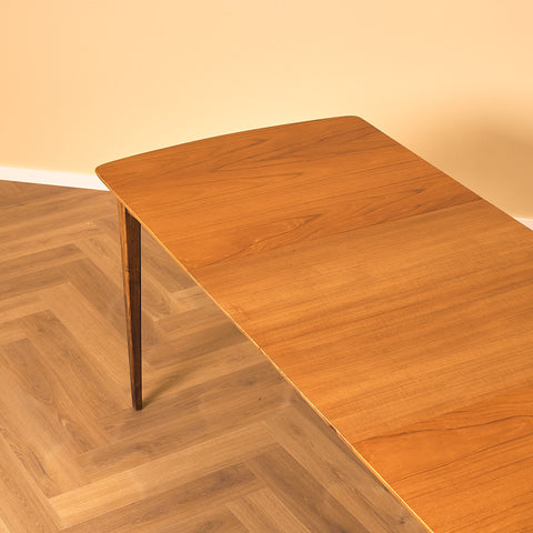 Swedish rectangular dining table in teak
