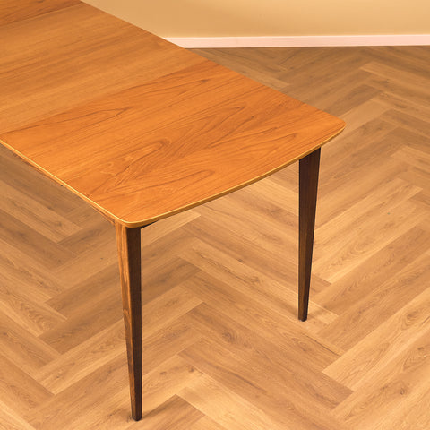 Swedish rectangular dining table in teak
