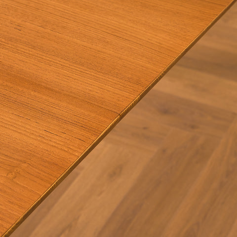 Swedish rectangular dining table in teak