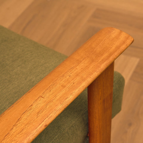 Swedish armchair in solid teak