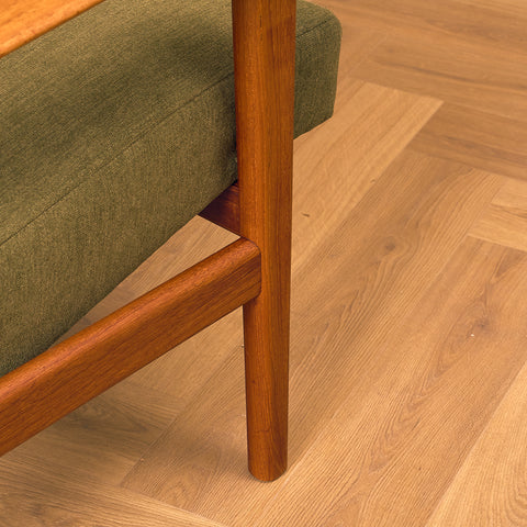 Swedish armchair in solid teak