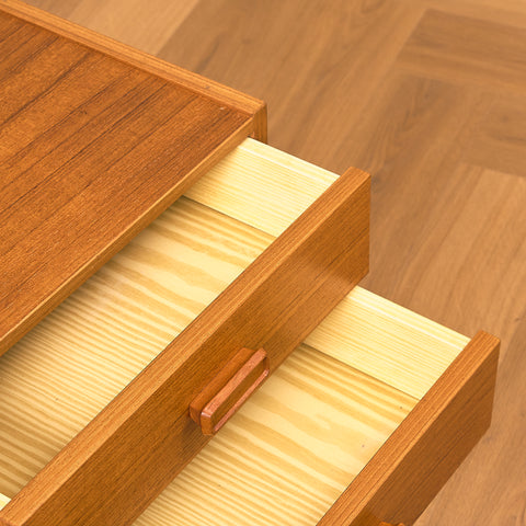 Small danish bedside table in teak